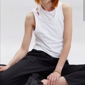 Frankie Shop white tank, size small, NWOT